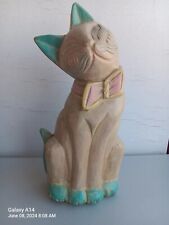 Vintage Hand Carved Hand Painted Wooden South Western Cat picture