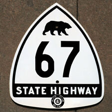 California ACSC bear route 67 highway road sign auto club AAA El Cajon Ramona picture