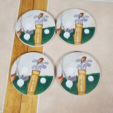 Set Of 4 Four Coasters For Golfers picture