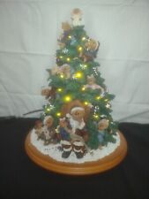 Vintage Danbury Mint Boyds Bears Lighted Christmas Tree ~Working picture