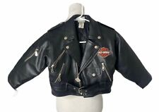 Harley Davidson Youth Motorcycle Jacket Black Born to Ride Series Zip Size 5  picture