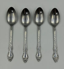 Vintage Stainless Steel Tablespoons Japan Flatware Floral - Set Of 4 picture