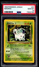 PSA 10 Nidoran 1999 Pokemon Card 57/64 Jungle picture