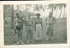 1943 GI's Capt Paul & Major Larkin Fiji Photo with local mom & kid picture