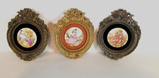 3 Vintage Frames Riba Co Inc style #54 Framed Medallion Cameo Style Wall Art picture