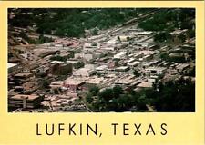 Lufkin, TX Texas  DOWNTOWN BIRD'S EYE VIEW  Angelina County  4X6 Postcard picture