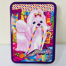 Lisa Frank Vintage 90's Princess Puppy with Pearls Collectable Small Tin Box  picture