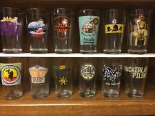 Large selection of pint glasses.  36 to choose from.  $4 each picture