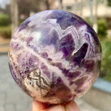 387G  Top Natural Dream Amethyst Sphere Polished Quartz Crystal Ball Healing picture