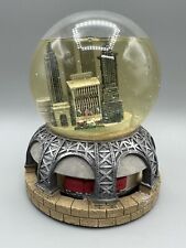 Vintage Twin Towers Macy’s New York City Skyline Animated Musical Snow Globe picture