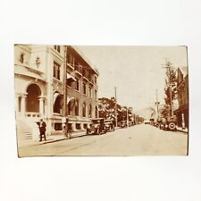 Hotel Street Honolulu Hawaii Photo 1920s Old Cars Road Vintage Snapshot A3276 picture