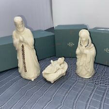 Lenox China Jewels Nativity Holy Family Jesus Mary Joseph Made in USA (Orig Box) picture
