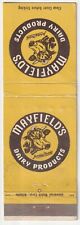 c1950s Mayfield Milk & Dairy Jersey Cow Athens Tennessee Vintage Matchbook picture