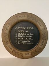 Decorative Plate May You Have Faith Peace Love Hope Joy Family Barbara Lloyd picture
