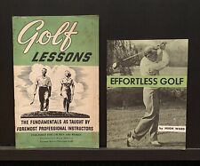 Antique 1950s Golf Technique Lesson Booklets- Published For General Motors Staff picture