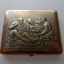 Russian Αntique brass cigarette case 