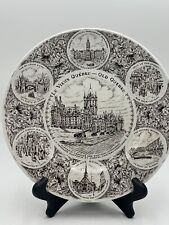 Le Vieux Quebec Old Quebec Collector Plate by Woods & Sons (England) Brown 10” picture