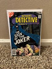 Detective Comics #476 1978 DC Comics Batman The Sign of Joker Laughing Fish Book picture
