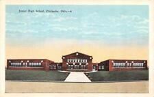 CHICKASHA, OK Oklahoma   JUNIOR HIGH SCHOOL  Grady County   c1920's Postcard picture