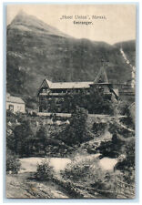 c1910 Hotel Union Maraak Geiranger Norway Mountain Unposted Antique Postcard picture