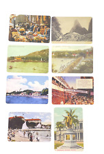 Aloha Hawaiian Memories Postcards Retro Scenes Lot of 8 Kauai Waikiki Kamehameha picture