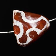 Original Ancient Sasanian Etched Carnelian Bead in good Condition Ca. 224 - 651 picture