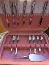 vintage Oneidacraft Deluxe Stainless flatware lot 38 pcs picture
