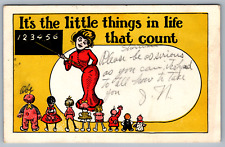 Postcard It's the Little Things in Life that Count Posted 1907 picture