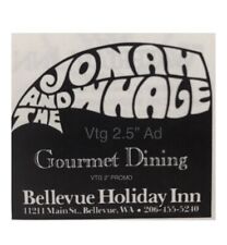 1980’s Jonah And The Whale Restaurant Holiday Inn Bellevue WA 2” AD Vtg picture