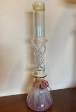 Glass Water Pipe with Twist Ice Catcher 15