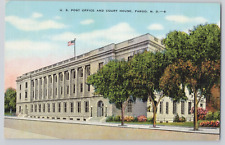 Postcard U.S. Post Office And Court House, Fargo, North Dakota picture
