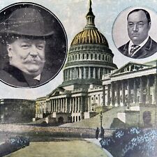 Postcard POLITICAL For President William H Taft & Vice-President J Sherman 1908 picture