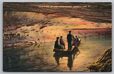Postcard Echo River Underground Boating Mammoth Cave Kentucky Caufield & Shook picture