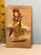 1882's Boraxine -R.C. William & Co Cereal Specialties Trade Card picture