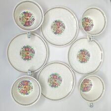 Wedgwood Patrician Windermere Cups and Saucers Set of 4 England Floral Motif  picture