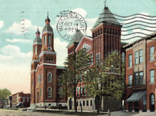 C1909 Mega-Church of Assumption Syracuse NY German Catholic Vintage Postcard picture