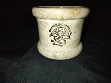 Rare Antique Vintage Ott & Brewer Beardo & Cottrell's Mustard Jar Cup Pot picture