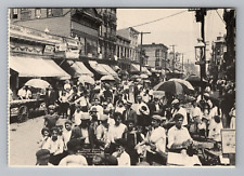 Postcard 1910 NY Belmont Avenue Market People Street View Brooklyn New York picture