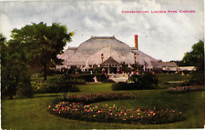 Conservatory Lincoln Park Chicago Illinois Divided Unposted Postcard c1910 picture