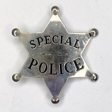 Vintage Special Police Badge Six Pointed Star 2.5