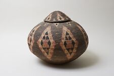 Vintage Large Handwoven Traditional Zulu, South African Basket picture