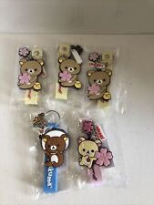 BRAND NEW FIVE (5) Rilakkuma Hibiscus and Space Keychains from Round 1 picture