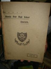 INDIA RARE MAGAZINE : THE BHARDA NEW HIGH SCHOOL QUARTERLY 1923/24 - 4 IN 1 LOT  picture