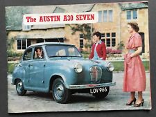 Original 1953 Austin A30 Seven Sales Brochure Retro Car Memorabilia picture