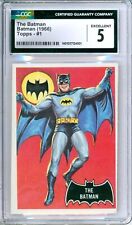 1966 Topps Batman #1, graded with special provenance picture