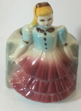 Vintage 1950-1960’s Girl Planter 5.5”T X 4”W Perfect For A Succulents  picture