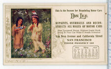 pc02  1916 Indian  San Francisco Don Lee Car Painter  Blotter Card 515a picture