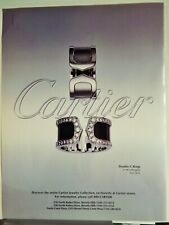 CARTIER DOUBLE C LUXE RINGS/ TRINITY RINGS VTG 2000 ADVERTISEMEN picture