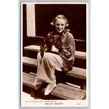 Postcard RPPC Sally Eilers Film Star And Their Pets Dog The Long Long Trail picture