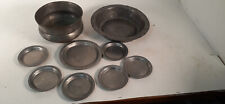 Antique French Pewter, Estate Lot of 9 Pcs. picture